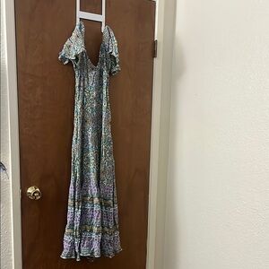 Floral Off-Shoulder Maxi Dress